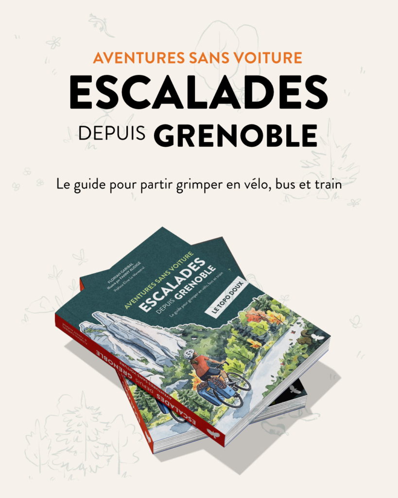 Un topo pour aller grimper sans voiture depuis Grenoble par Florian Garibal.